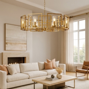 Maytoni bowi lampadario moderno 8 luci per soggiorno