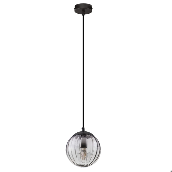 Lampada a sospensione da cucina con sfera in vetro lavorato