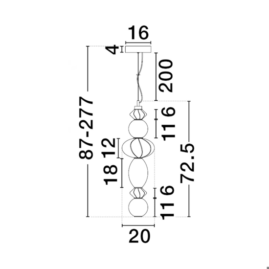 Lampada a sospensione da cucina moderna in vetro e ceramica led 3000k
