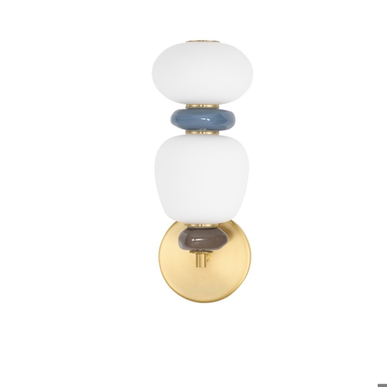 Applique da parete moderno in vetro e porcellana led 3000k