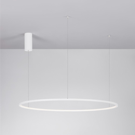 Lampadario cerchio 100cm bianco led dimmerabile