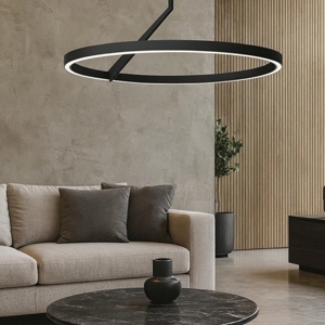 Visualizza i dettagli per Lampadario moderno nero led 44w 3000k 4000k vivida meridiana Lampadario moderno nero led 44w 3000k 4000k vivida meridiana