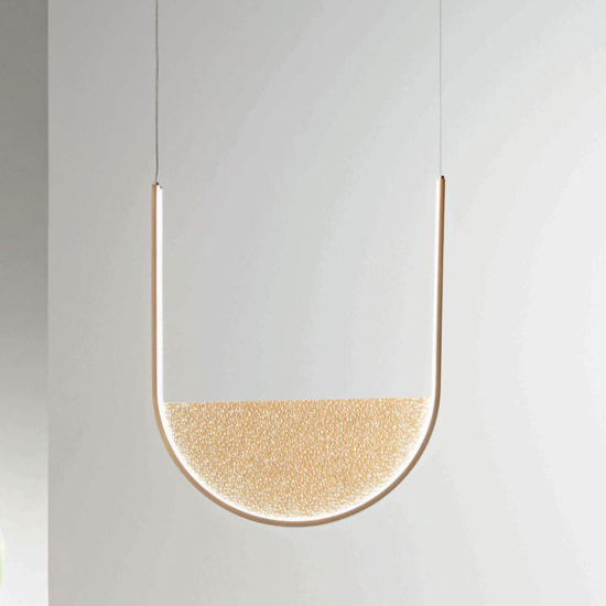 Ondaluce lotus lampadario oro led design moderna