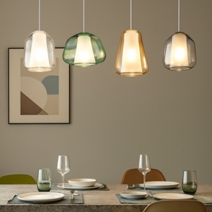 Lampadario da sala moderno vetri multicolor