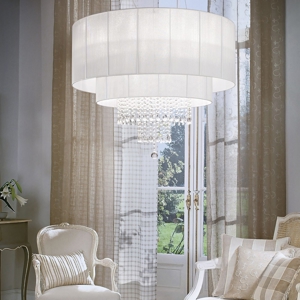 Opera sp10 lampadario di cristallo ideal lux