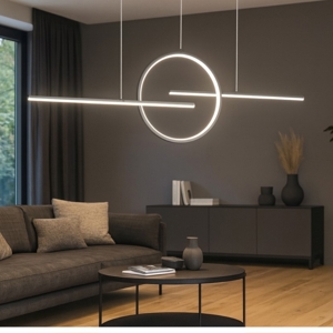 Visualizza i dettagli per Lampadario led per soggiorno moderno antracite dimmerabile Lampadario led per soggiorno moderno antracite dimmerabile