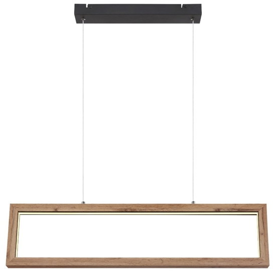 Lampadario di legno led 24w 3000k moderno per tavolo soggiorno