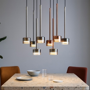 Visualizza i dettagli per Lampadario vetri multicolor pendenti per soggiorno moderno Lampadario vetri multicolor pendenti per soggiorno moderno