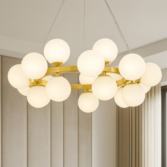 Maytoni dallas lampadario moderno colore oro in vetro
