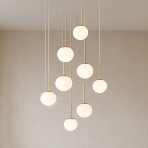 Visualizza i dettagli per So jewel 8 ondaluce lampadario oro sfere di vetro moderno So jewel 8 ondaluce lampadario oro sfere di vetro moderno