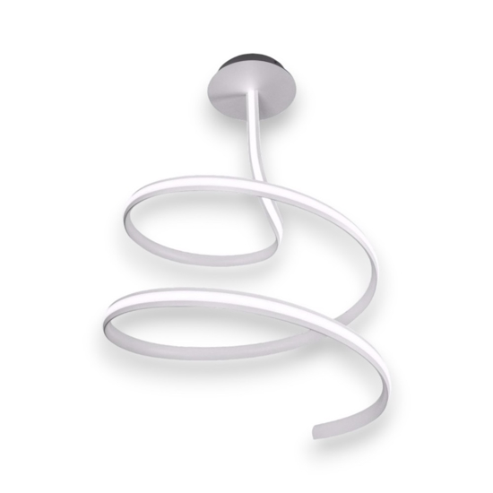 Lampadario led bianco 48w 4000k vivida ribbon design