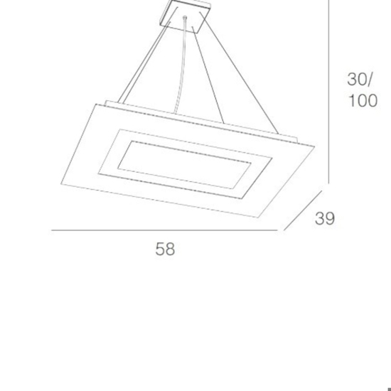 Topplight carpet lampadario design moderno bianco per ufficio