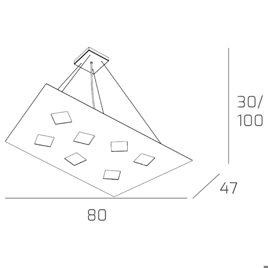 Top light note lampadario bianco per soggiorno moderno