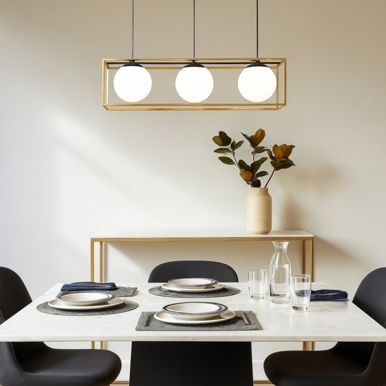Lingotto sp3 ideal lux lampadario particolare per soggiorno oro ottone nero