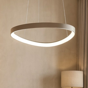 Visualizza i dettagli per Vivida lifering lampadario moderno sabbia led 48w 3000k-4000k Vivida lifering lampadario moderno sabbia led 48w 3000k-4000k