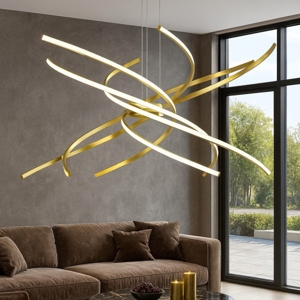 Visualizza i dettagli per Top light tornado lampadario led 69w 3000k oro brunito Top light tornado lampadario led 69w 3000k oro brunito