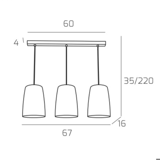 Lampadario moderno vetri ambra per soggiorno shaded toplight