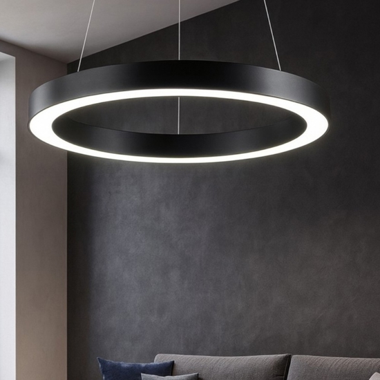 Ideal lux oracle sp d60 lampadario design particolare led 33w 3000k nero