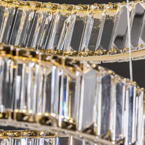 Lampadario di vetro cerchi led per soggiorno contemporaneo Lampadario di vetro cerchi led per soggiorno contemporaneo