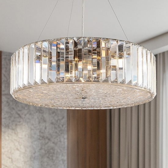 Lampadario di cristallo recinto maytoni vetro trasparente per soggiorno