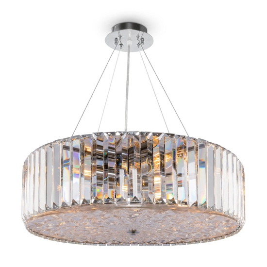 Lampadario di cristallo recinto maytoni vetro trasparente per soggiorno