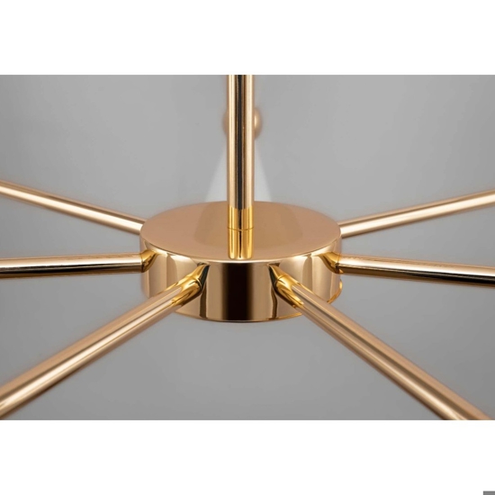 Lampadario vesper moderno per salotto oro bianco maytoni