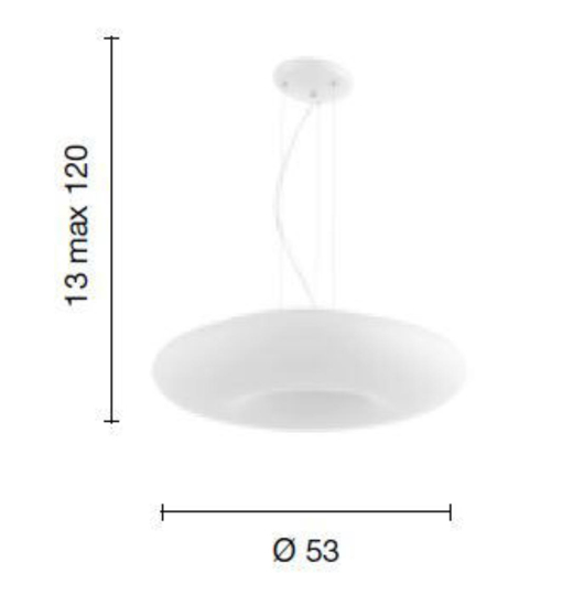 Ondaluce so dodi lampadario circolare moderno bianco