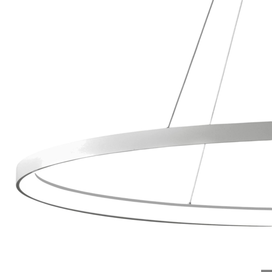 Lampadario ovale titanio led 80w 3000k 4000k vivida lifering-o