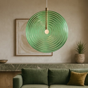Ondaluce so jokey pc lampadario vetro verde led 3000k design