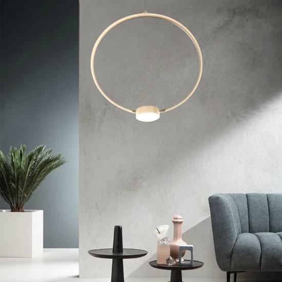 So omega oro ondaluce lampadario moderno cerchio led
