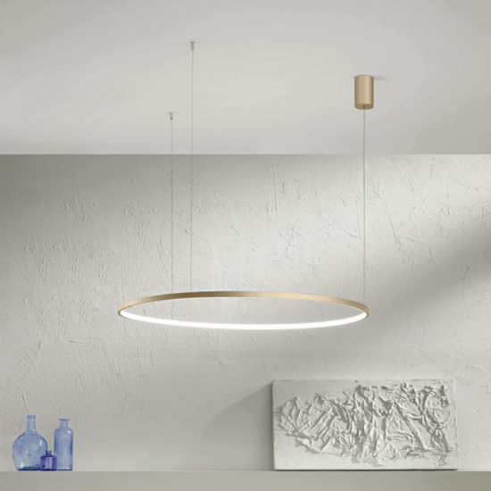 So soel 60 oro ondaluce lampadario moderno cerchio led
