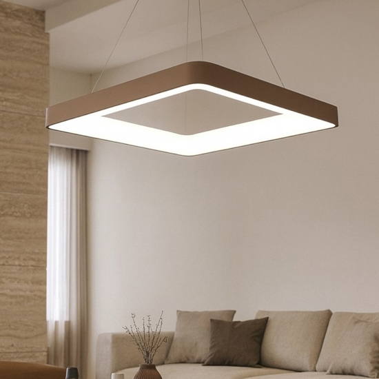 Lampadario inner-s 80 sabbia led 80w 3000k 4000k dimmerabile vivida