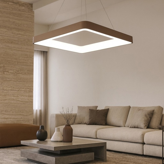 Lampadario inner-s 80 sabbia led 80w 3000k 4000k dimmerabile vivida
