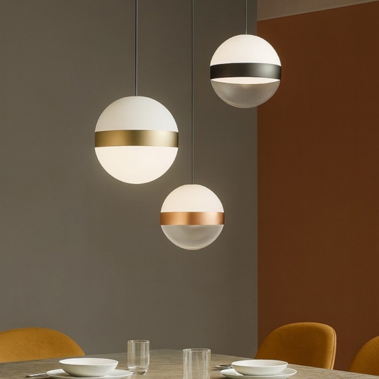 Galaxy sp3 ideal lux lampadario moderno 3 sfere vetro led