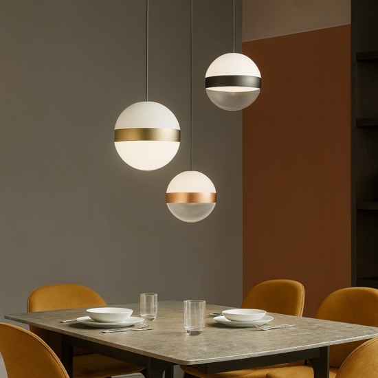 Galaxy sp3 ideal lux lampadario moderno 3 sfere vetro led