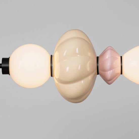 Lampadario per tavolo da pranzo ceramica multicolor led 3000k