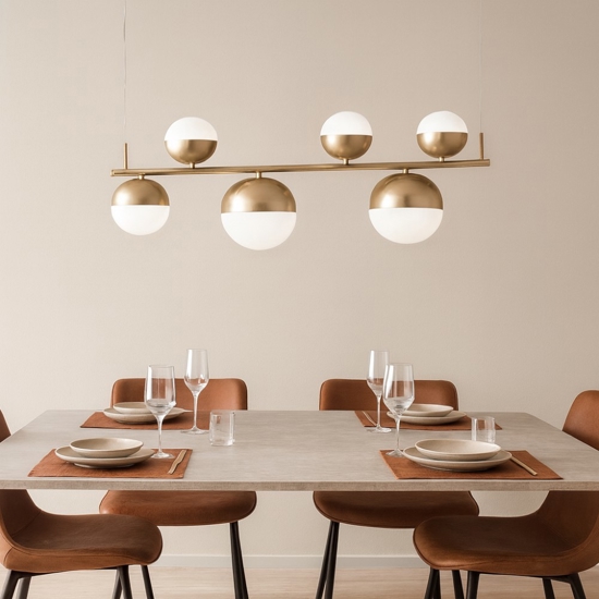 Ondaluce so mali oro lampadario moderno led per soggiorno