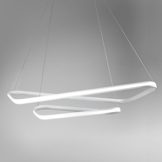 Lampadario moderno design dimmerabile vivida ring led 47w 3000k