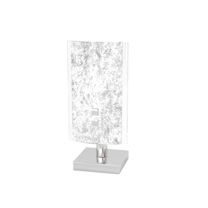 Abat-jour camera da letto in foglia argento top light shadow