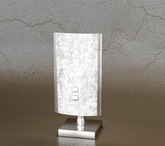 Abat-jour camera da letto in foglia argento top light shadow