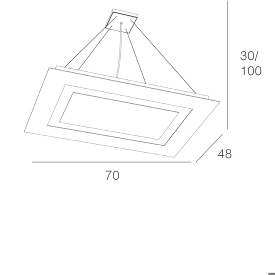 Toplight carpet lampadario 91w sabbia per soggiorno moderno rettangolare