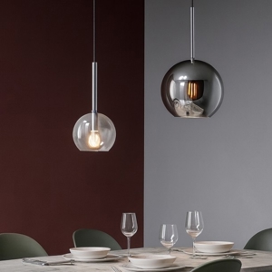 Top light lampadario per soggiorno moderno vetri trasparente cromo