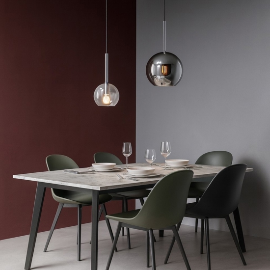 Top light lampadario per soggiorno moderno vetri trasparente cromo