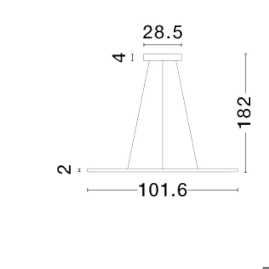 Lampadario design moderno nero led 45w 3000k per soggiorno