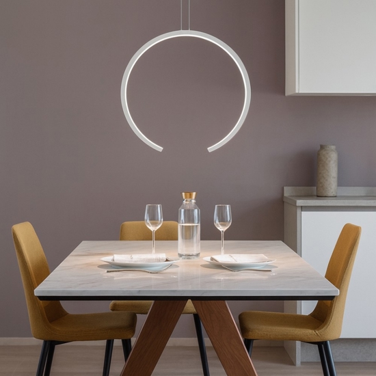 Vivida olympic lampadario moderno economico bianco led 30w 3000k 4000k