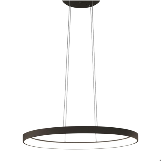 Vivida lifering-o lampadario ovale bronzo led 40w 3000k 4000k