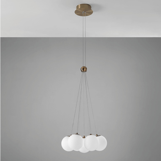Vivida pearl lampadario oro rosa sfere di vetro per soggiorno