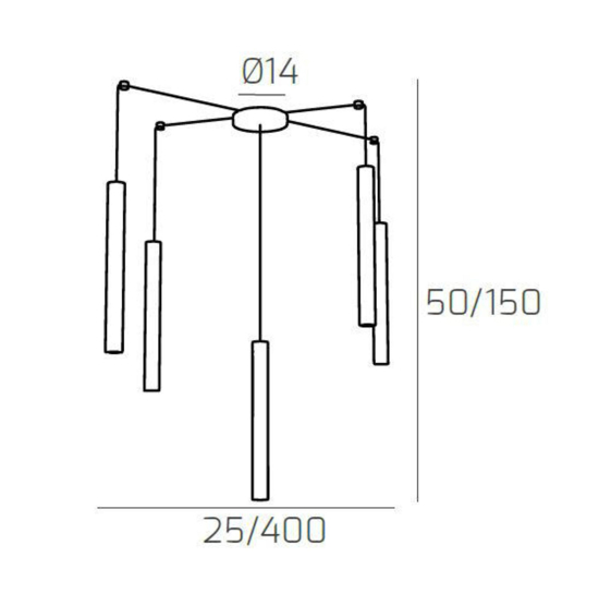 Lampadario moderno top light sabbia