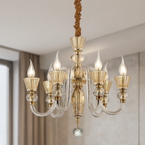 Strauss sp6 ideal lux lampadario di cristallo 5 bracci trasparenti