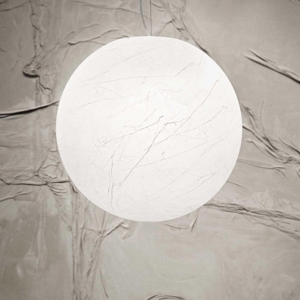Visualizza i dettagli per Carta sp1 d40 lampadario sfera bianca effetto carta ideal lux Carta sp1 d40 lampadario sfera bianca effetto carta ideal lux
